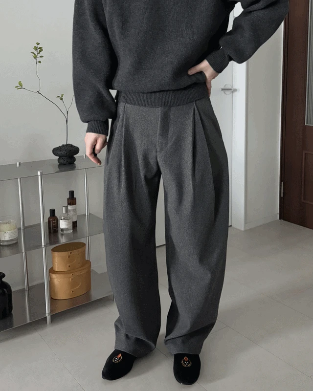 윈터 투턱 벌룬 슬랙스