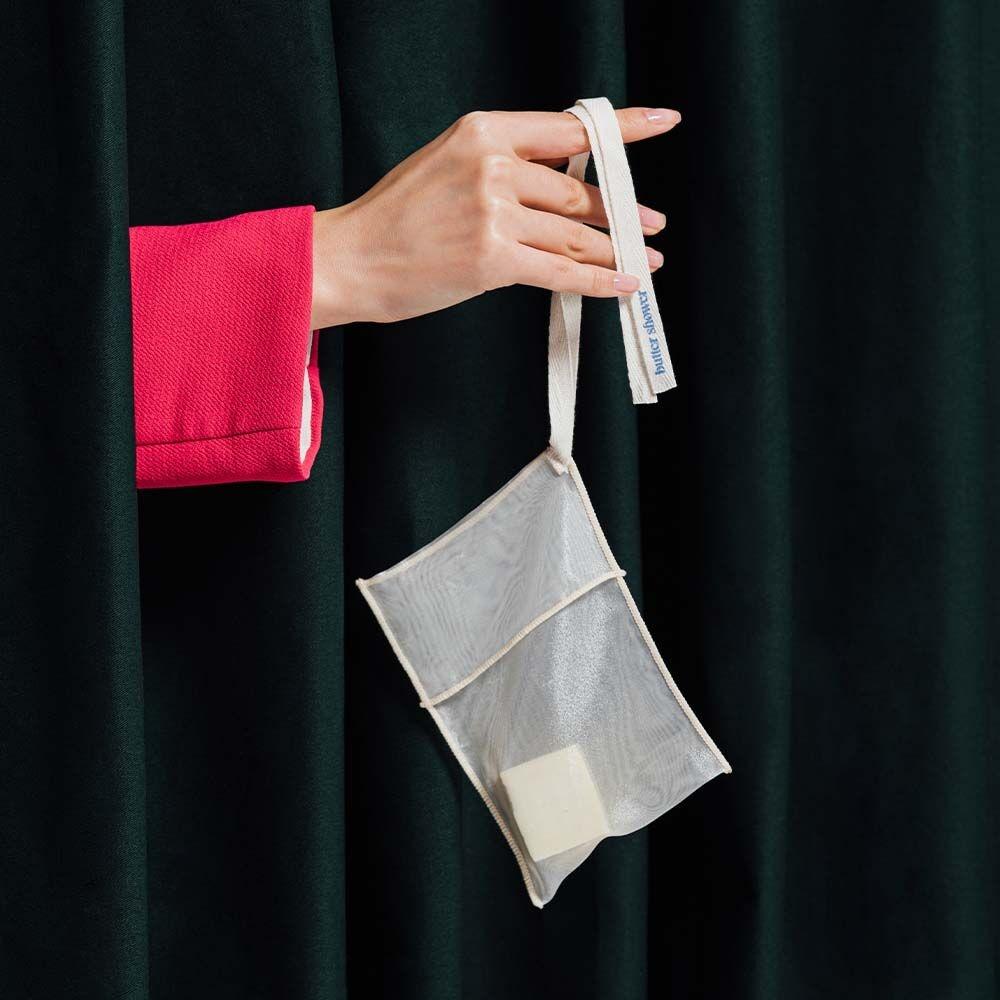 버터 버블 오간자 비누망 - 포켓