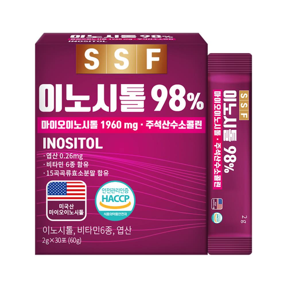 미오이노시톨98%콜린 1박스 30포 엽산 비타민B12, 6, 니코틴산아미드 판토텐산칼슘