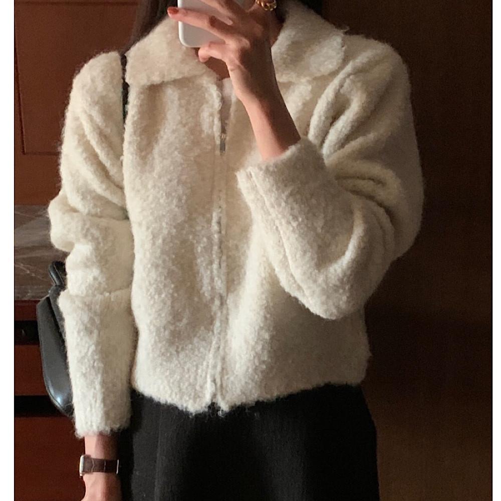 (아이당일) 플러터 웨더 집업 부클 가을 자켓 (3col)