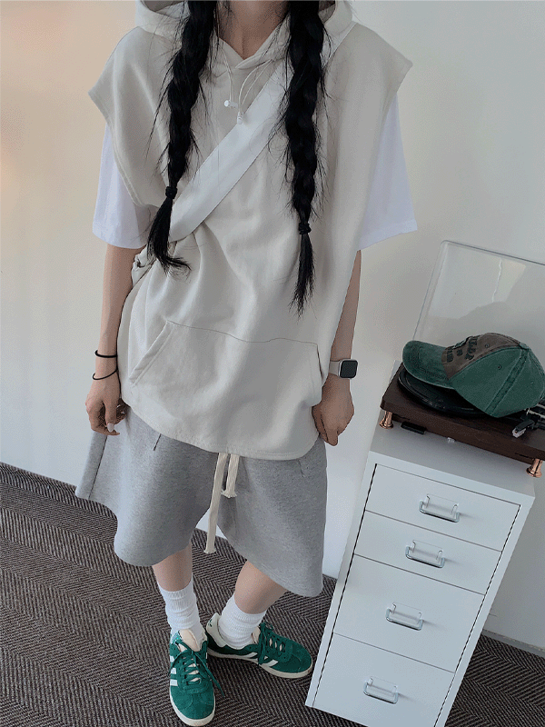 캔트 와이드 버뮤다 팬츠 (unisex)