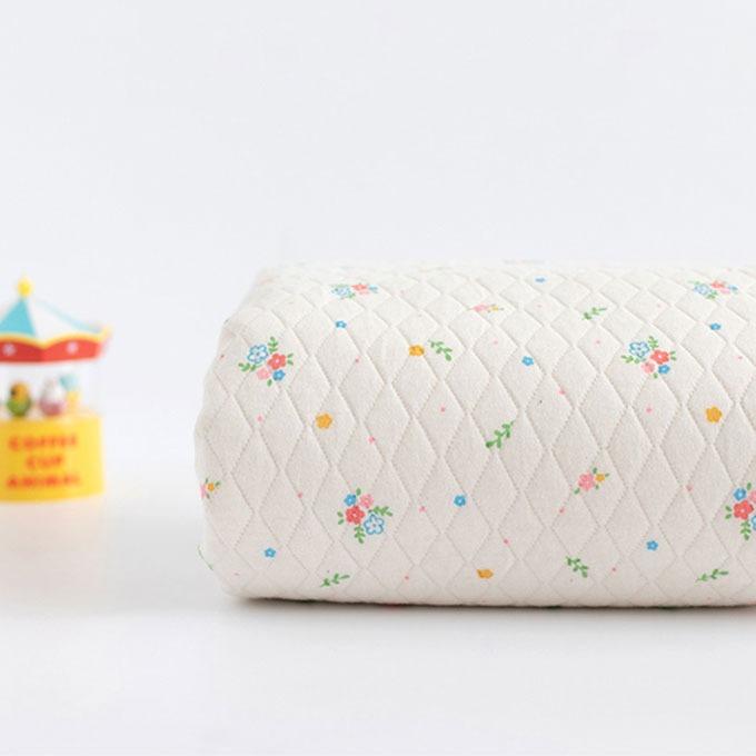 대폭 에코 논슬립 누빔 방수 원단 로잔느플라워 [E1056]