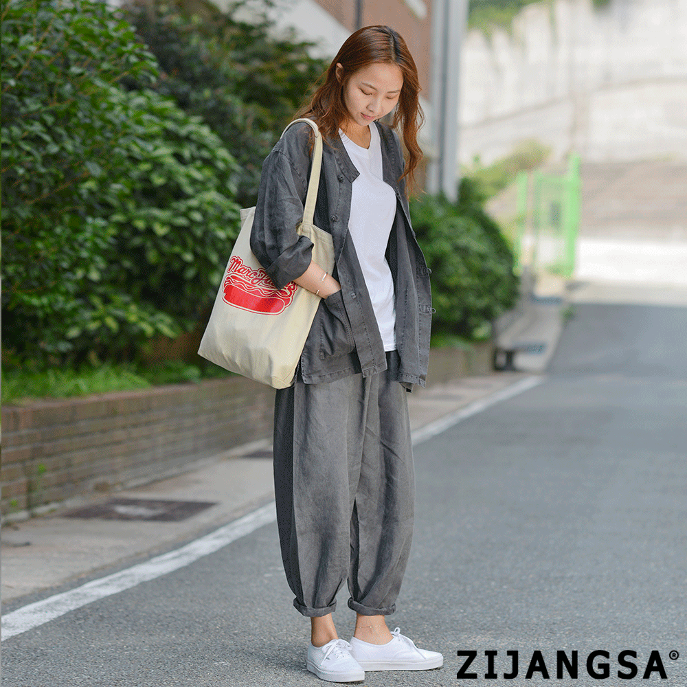 [P0003] 마소재 긴팔 상하의 2피스 이효리st/개량한복/생활한복/오버핏/여름/마소재/9부/지장사
