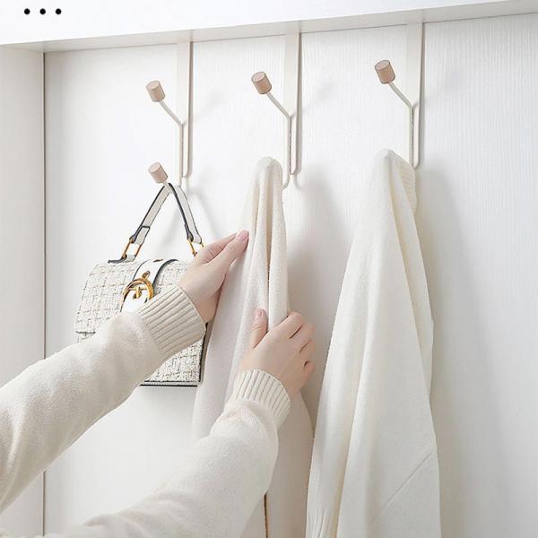 무타공 우드 도어후크 문옷걸이