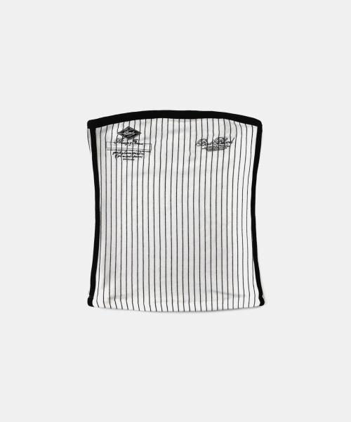 클래식 로고 스트라이프 튜브 탑 - 화이트