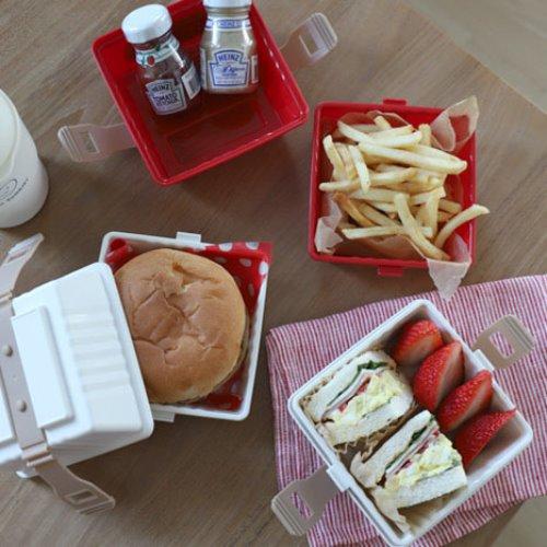 이노마타 햄버거 박스 샌드위치 피크닉 도시락통