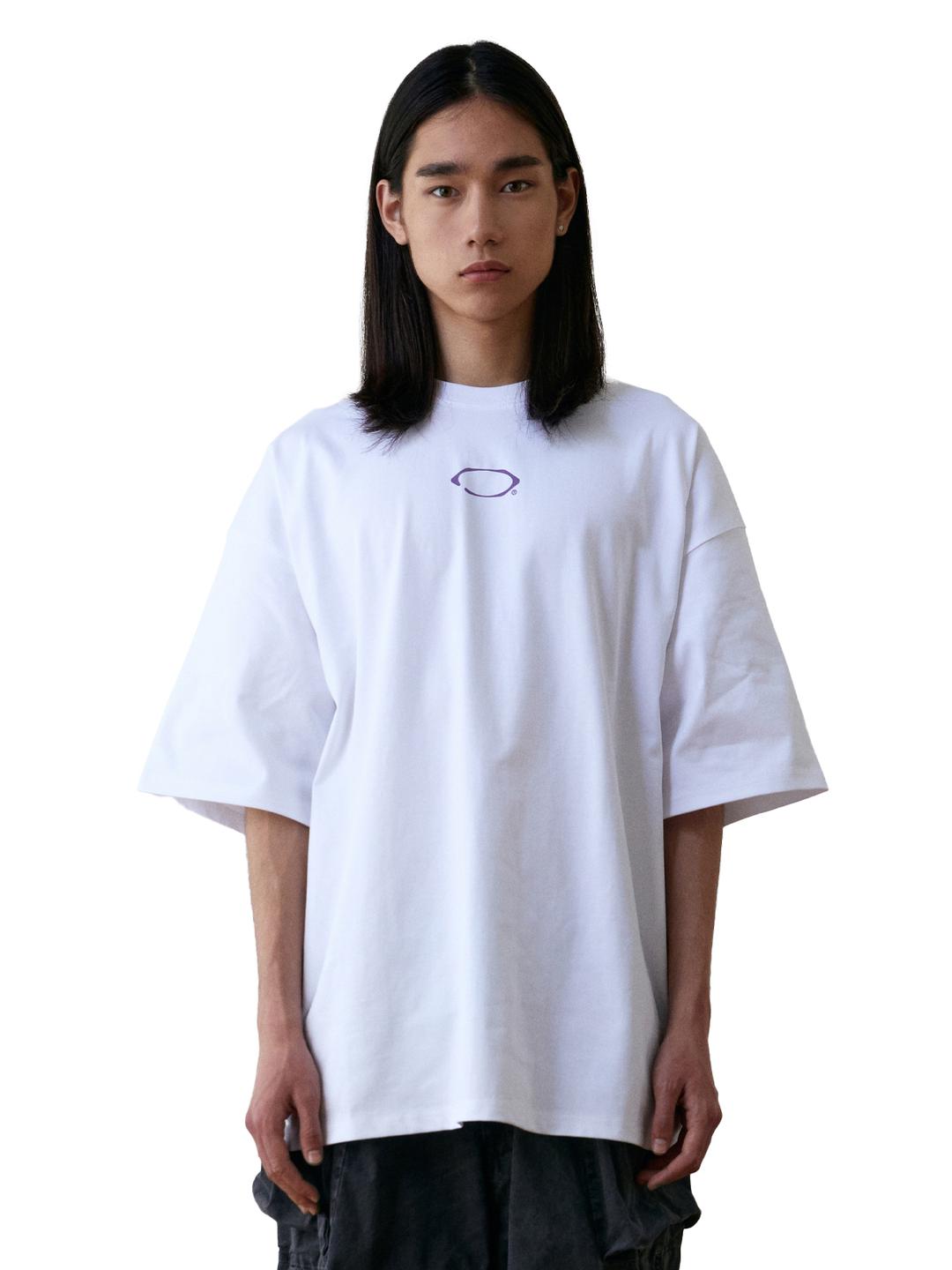 Back side bone T-shirts (White)