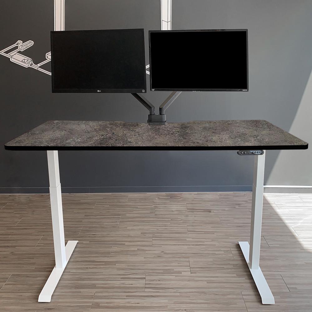 롱코 라운딩 커브홀 듀얼모터 높이조절 책상 모션데스크