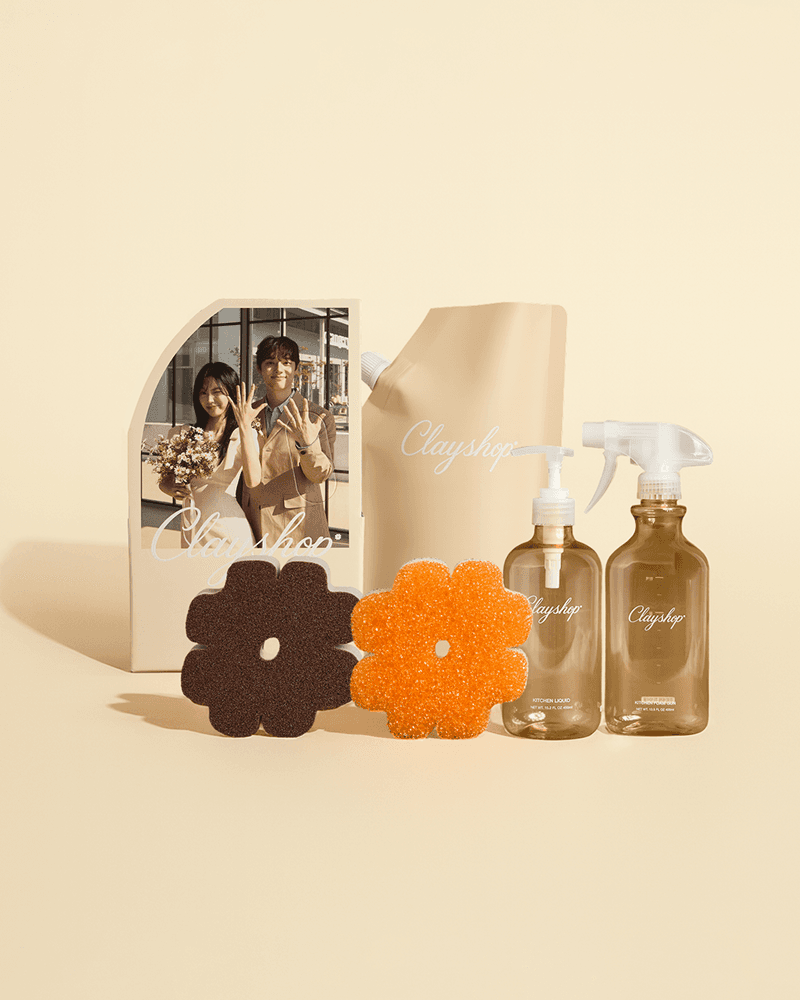 클레이샵 듀얼 주방세제 패키지