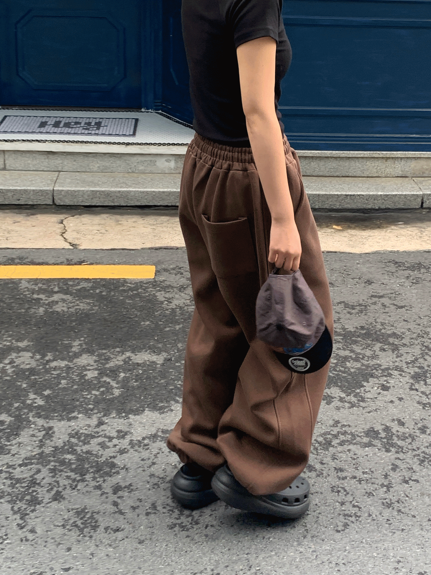 리넨느 (unisex) solid wide pants (4color)