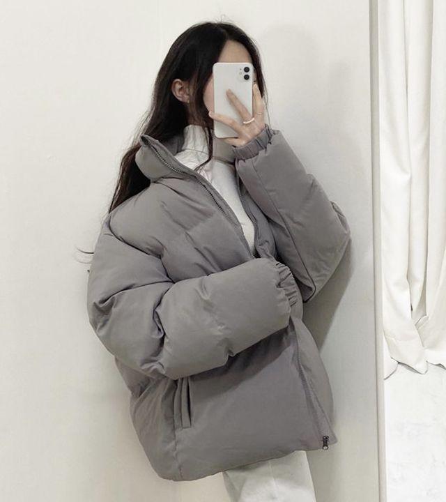 (6col) 남녀공용 커플 오버핏 데일리 숏패딩_서링마켓