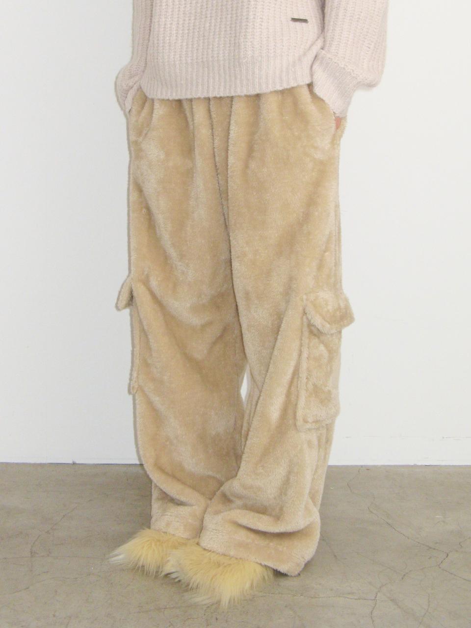 [PLZPROJECT]WIDE FUR TROUSERS[11/16 예약배송]