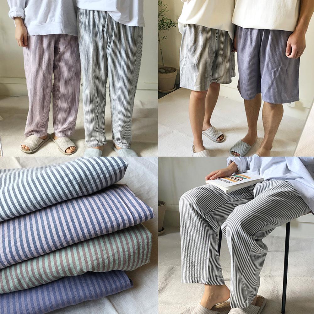 (누적판매3000장이상) 포시즌 잠옷 바지 간절기 여름 반바지 가족 커플 실내복