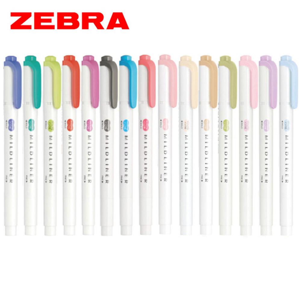 제브라 마일드라이너 형광펜 파스텔 트윈