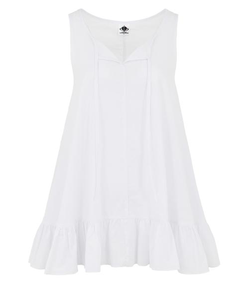 FRILL DRESS IN WHITE (프릴 민소매 원피스)