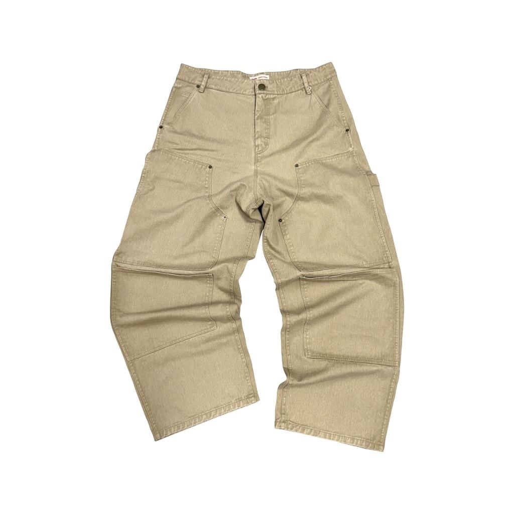 [Coming Soon] Cutted Double Knee Pants - Tan