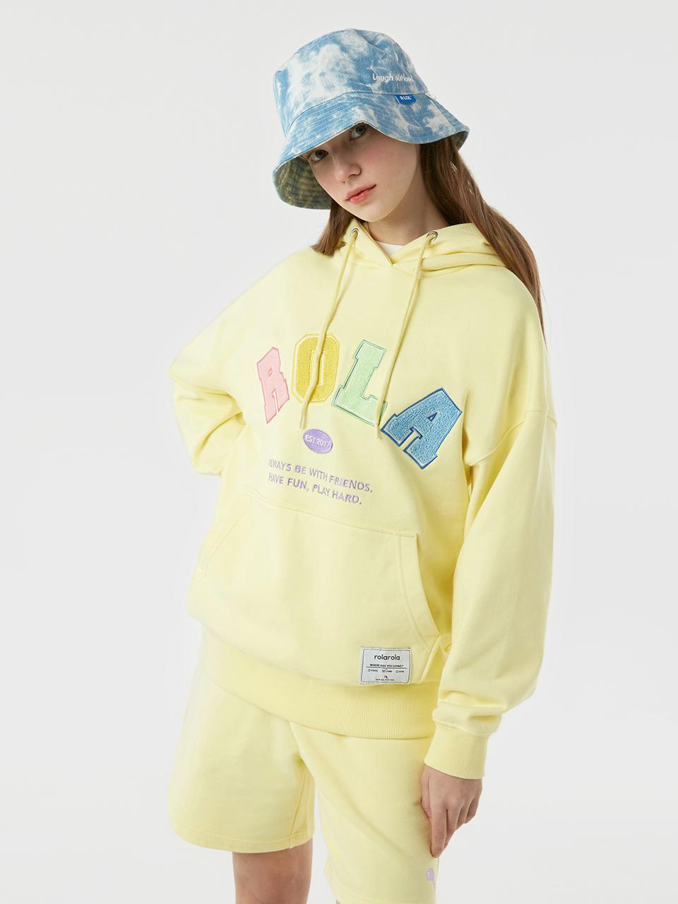 (HD-20521) ROLA SIGNATURE HOOD T-SHIRT YELLOW