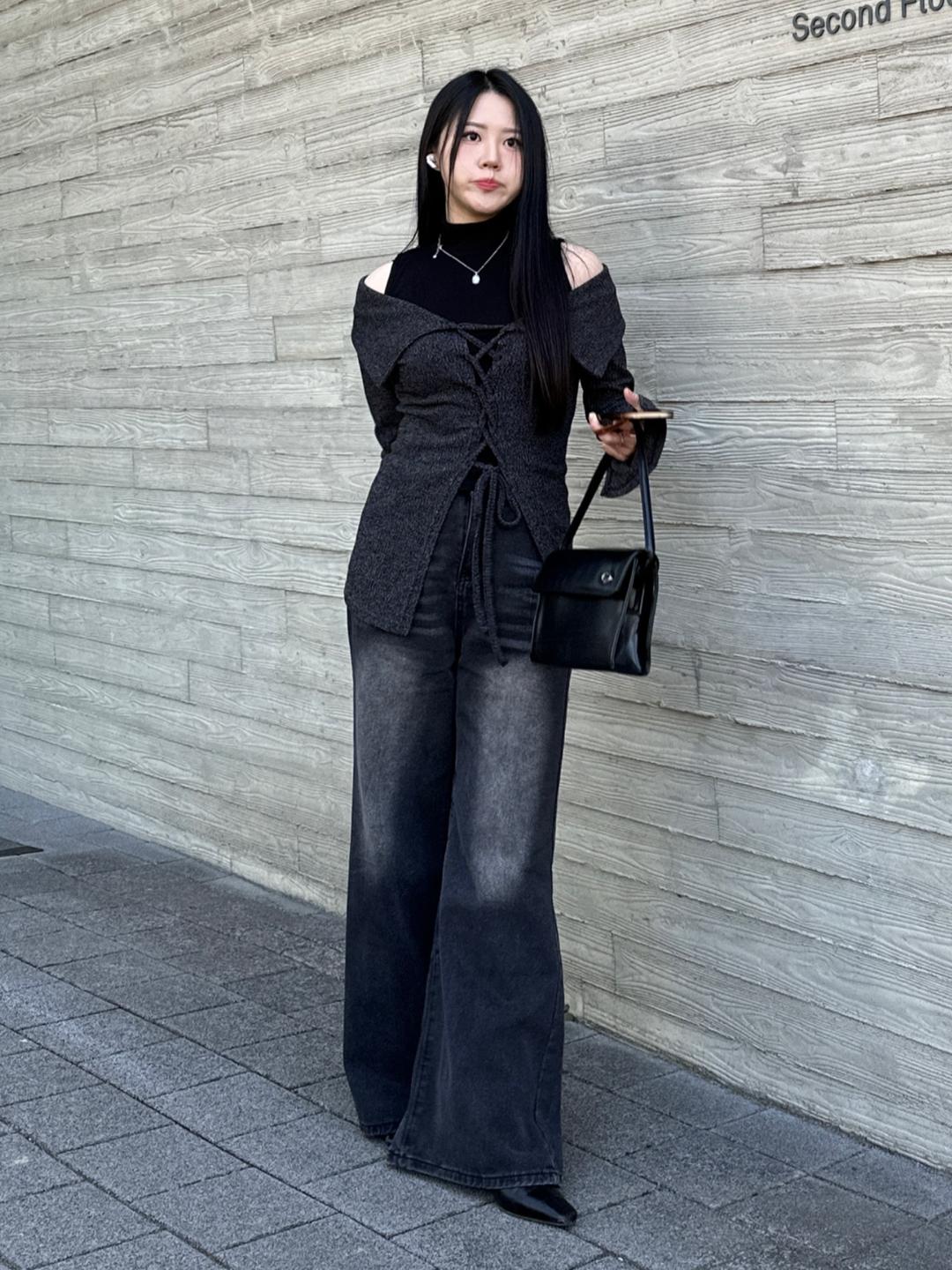 [🚀당일출고/연말룩]믹스오프숄더CD