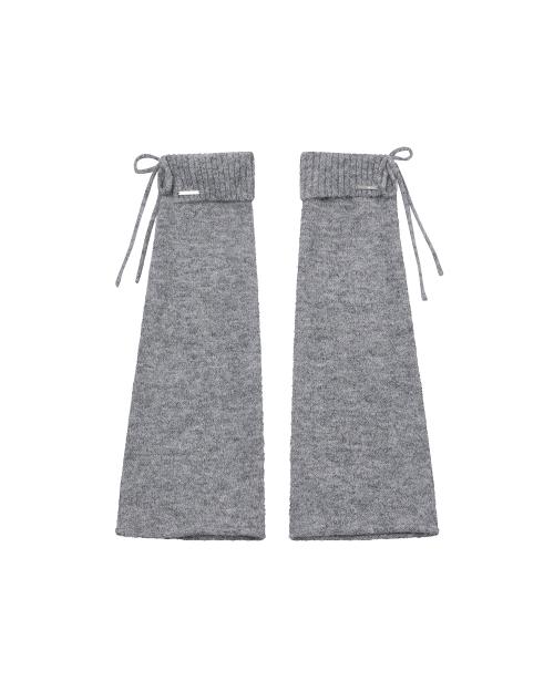 Drawstring leg warmer GREY