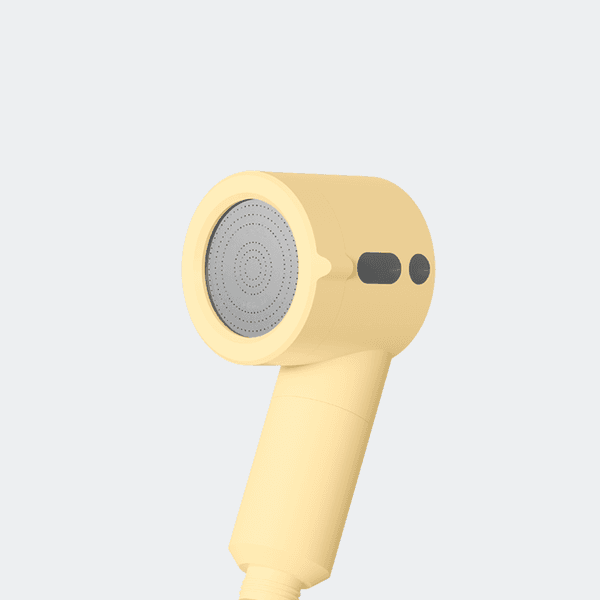 여행용 미니 필터 샤워기 (크림 옐로우)