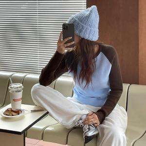 엘호즈 배색니트
