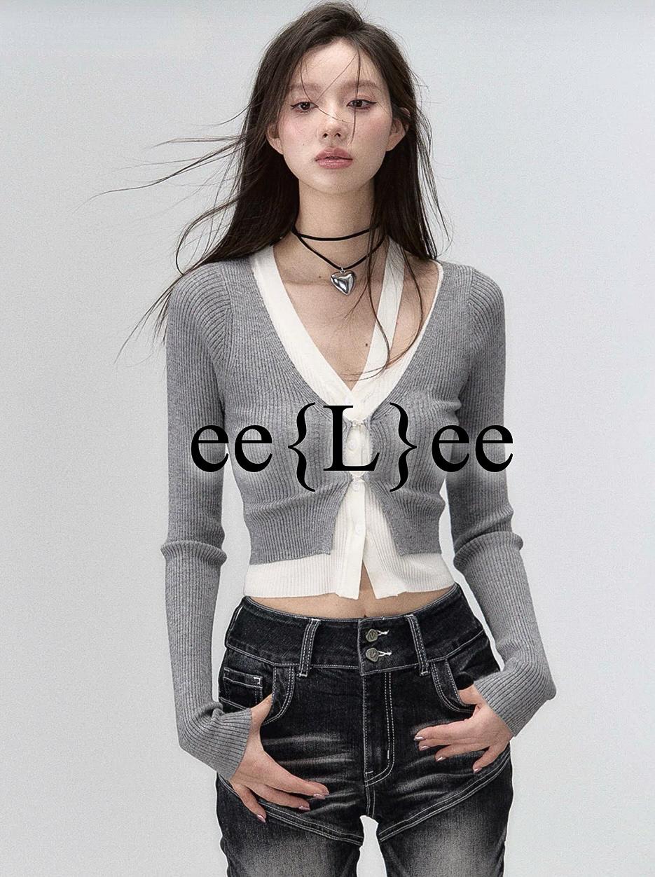 3차 재입고 {Collarbone is a lilybone cardigan} WHITE SHORT