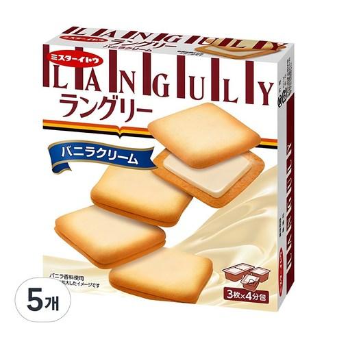 랑그리 바닐라향 크림 샌드, 132g, 5개 - 과자쿠키 | 쿠팡