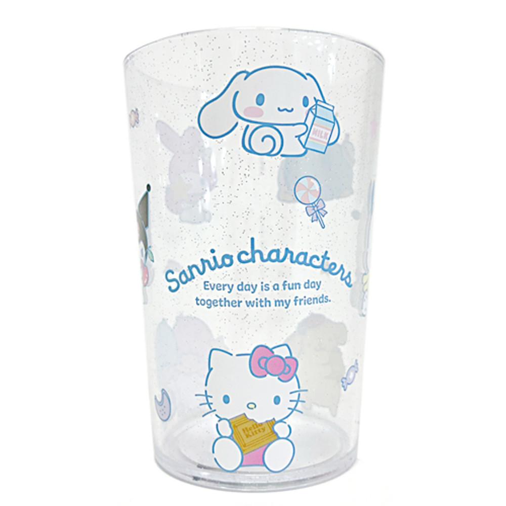 산리오캐릭터즈 블링 투명 점보컵 물컵 주스컵 대용량