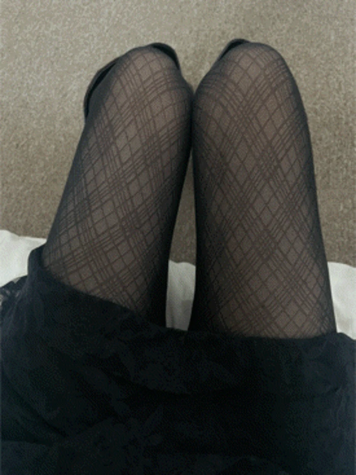 Black Check Stocking