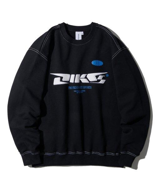 스티치 바이크 스웻 셔츠_블랙_LT483