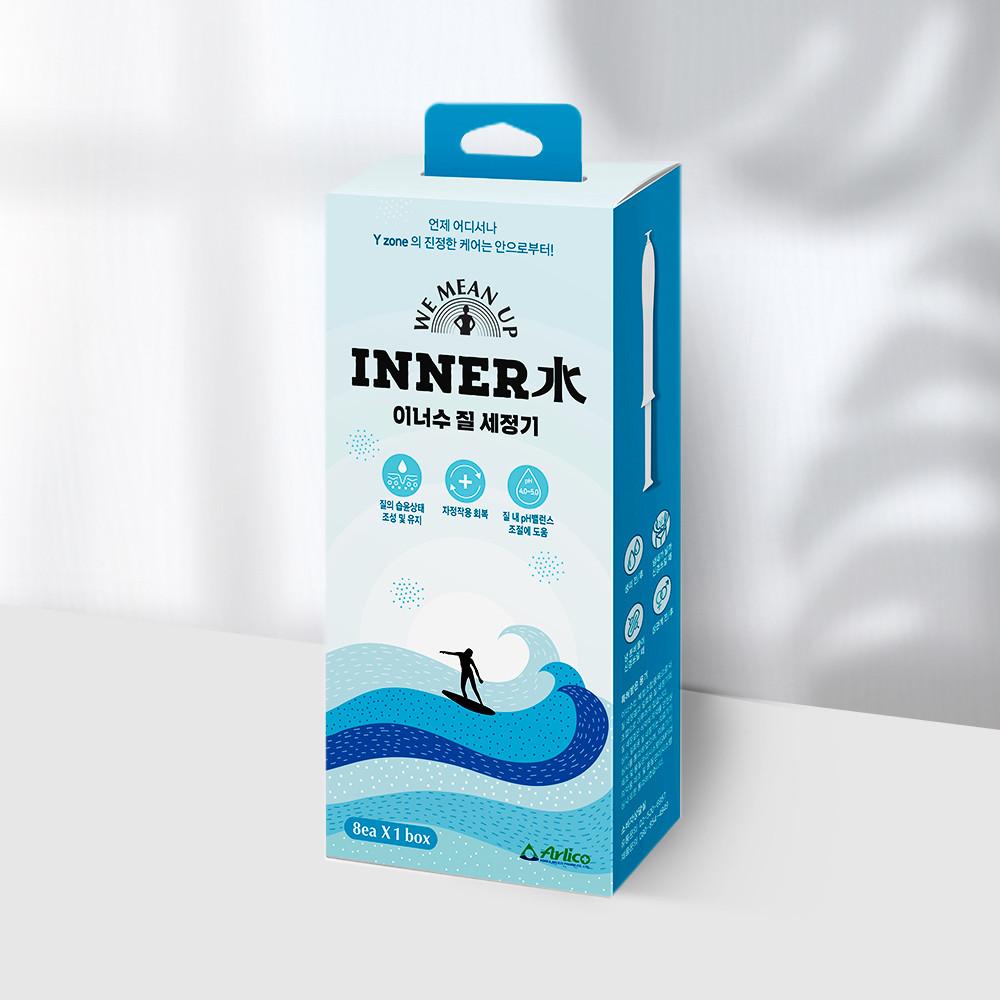 이너수 질세정기 8개입 질내 보습 질 삽입형 의료기기 질세정제 일회용 주사기타입 여성청결제