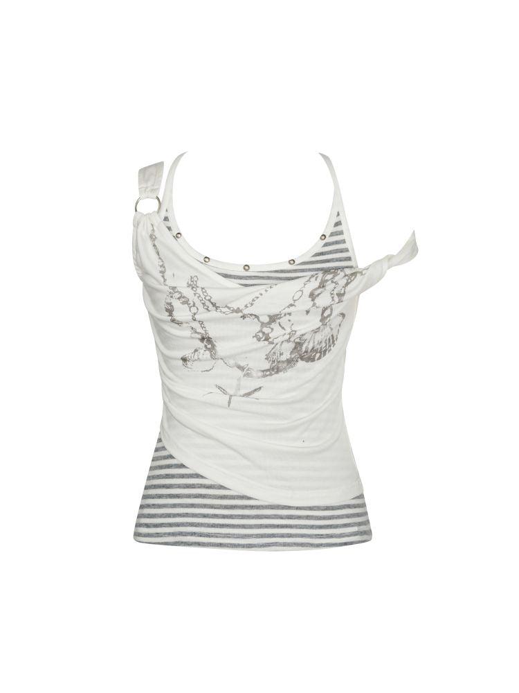 Striped Knit Cami Tank【s0000012628】