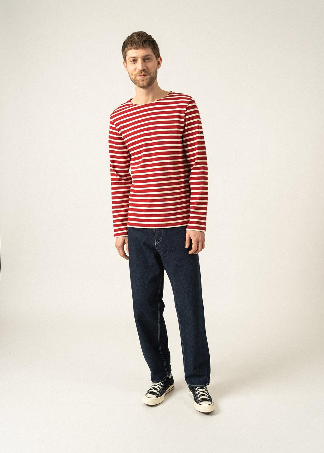 Marinière Méridien - en coton épais (PERSAN/ECRU) - PERSAN/ECRU / 3XL