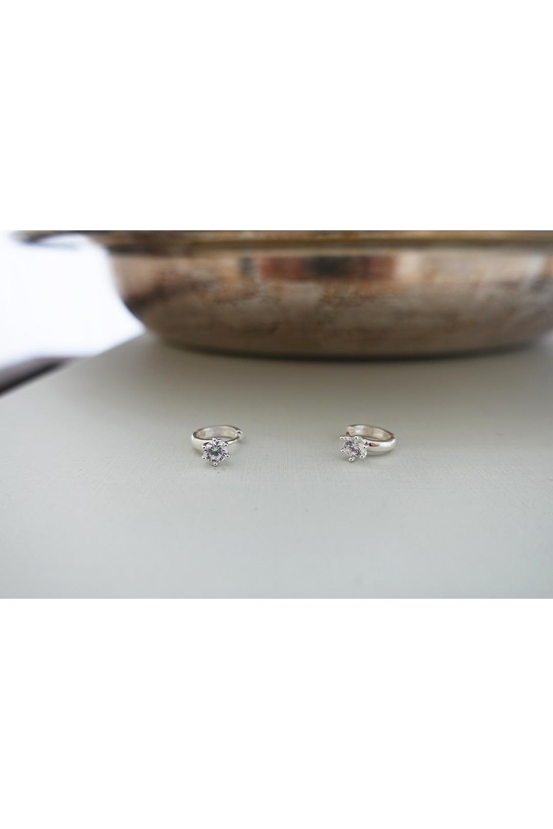 coton cubic earring (silver925)