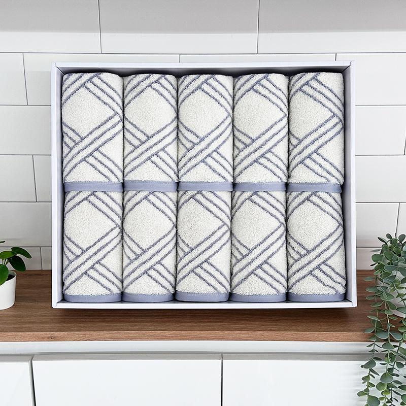 "이사/집들이/결혼선물" 호텔수건 몽블랑190g 세면타올 10매 선물세트