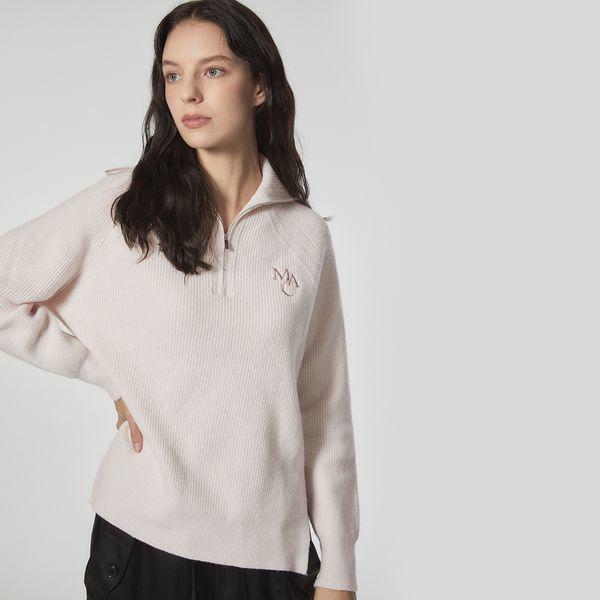 하프클럽/마리끌레르 캐시미어 마리 자수 집업 니트 (MOCDKN01MA)