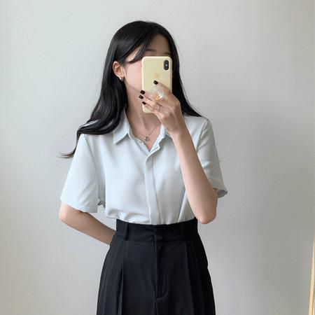 이런 상품 어때요? ★링클프리시리즈★ 데일리 링클프리 히든버튼 반팔 블라우스 PP7811