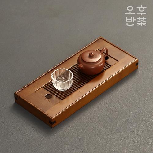 소형 대나무 다도 차판 작은 1인 차반 다반 다도 찻상 퇴수기 다탁