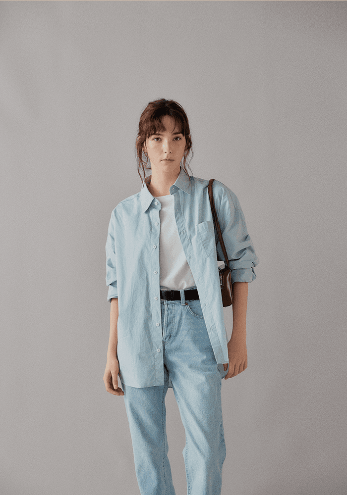 Paper shirt (Mint grey)