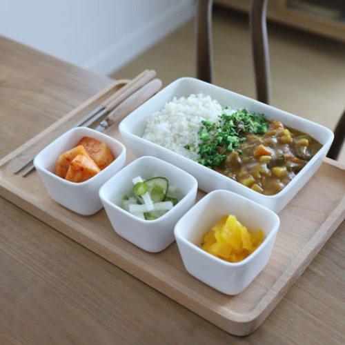 사각 화이트 도자기볼 (2사이즈)