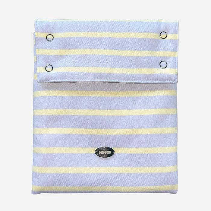 Book pouch [Lavender Yellow Stripe] (트위너 북파우치)