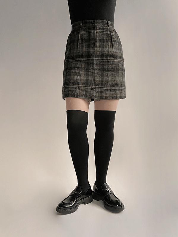 ☆ FILA X OJOS ☆ MERMAID TERRY LONG SKIRT 오호스 FILA X OJOS Mermaid Terry Long Skirt / Charcoal