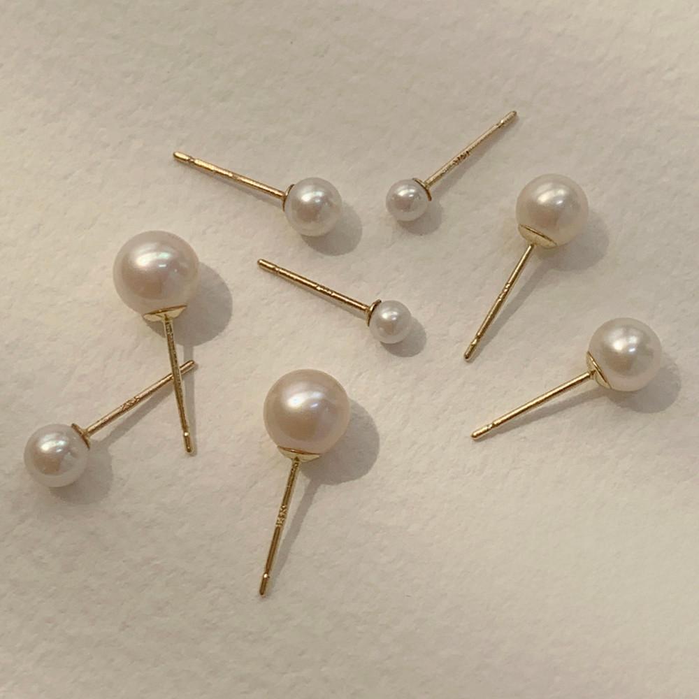 14k 천연 담수 진주 귀걸이