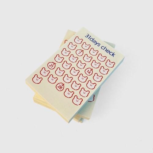 31days check memopad