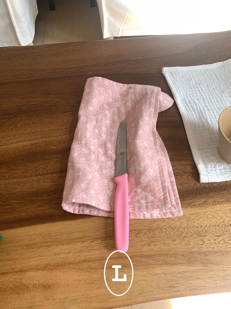 pink flower (kitchen cloth)