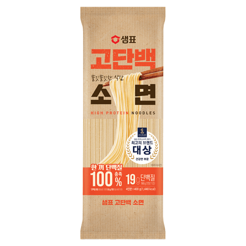 샘표 고단백 소면, 400g, 1개