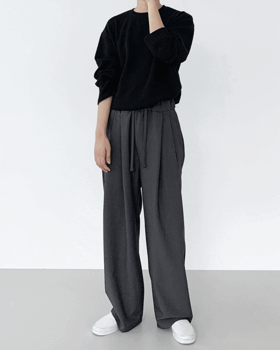(BEST) cell banding wide pants (3color) (주문폭주) (누적판매 4000장)