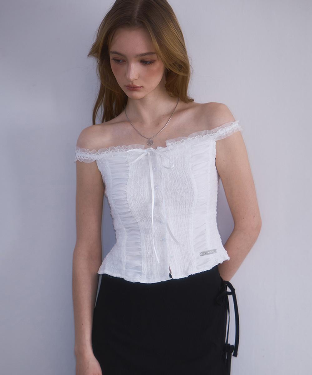 로제프란츠 Lace Off Shoulder Sleeveless [2color]