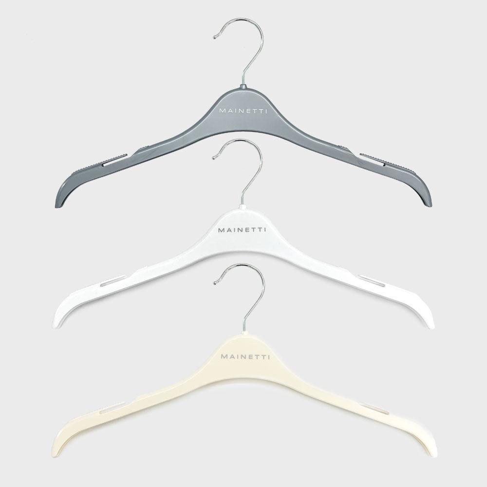 메이네티 플라스틱 상의 노치 옷걸이 10p (3 color)