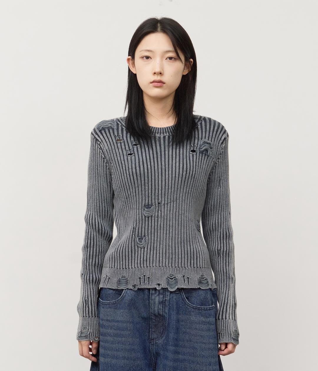 하이파이펑크 (W) Ribs Pigment Knit (2color)
